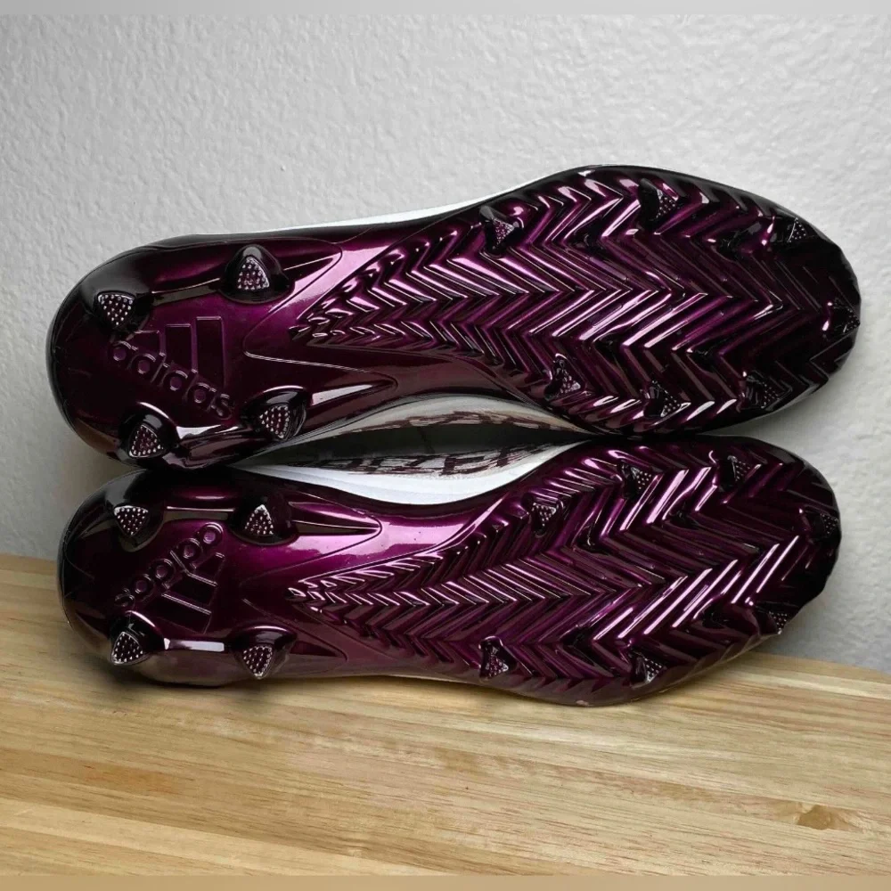 Men's Size‎ 15 Adidas Adizero Primeknit Football Cleats White Maroon HP8741 New